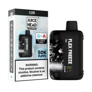 Clear Juice Head Flex Freeze 50K Disposable Vape 50000 Puffs 18ml