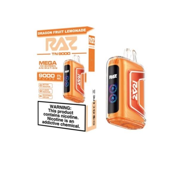 RAZ Vape TN9000 9000 Puffs Disposable-Dragon Fruit Lemonade 12ml 5%