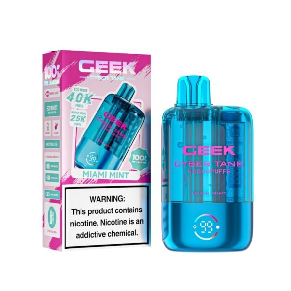 Keystone Miami Mint Ceek Cyber Visible Tank 40K Disposable Vape 40000 Puffs 5%