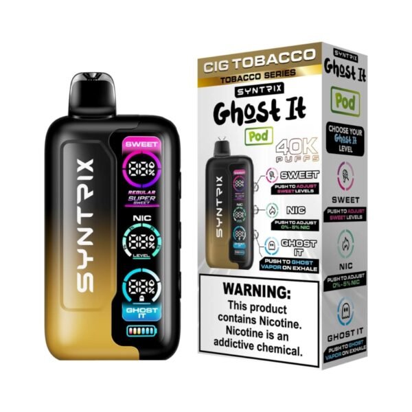 OXBAR SYNTRIX Ghost It 40K Disposable Vape 5% (40000 Puffs) 5% (50mg/ml)