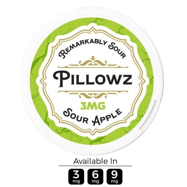 Pillowz TFN Sour Apple Nicotine Pouches (20 Pouches/Can)