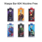 Waspe Bar 60K Zero Nicotine Disposable Vape 0% (60000 Puffs) 36ml