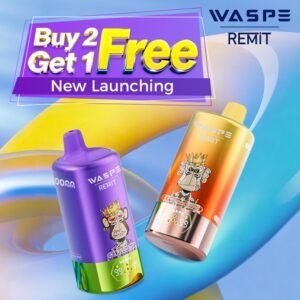 WASPE & Remit 4-in-1 100K Disposable Vape 56ml 5% (100000 Puffs) 5% (50mg/ml)