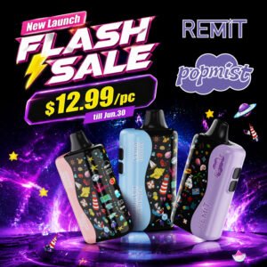 Remit Popmist 60K Nicotine Free Disposable Vape (60000 Puffs)