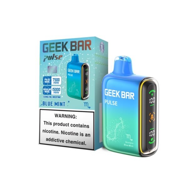 Blue Mint Geek Bar Pulse 15000 Disposable Vape Kit