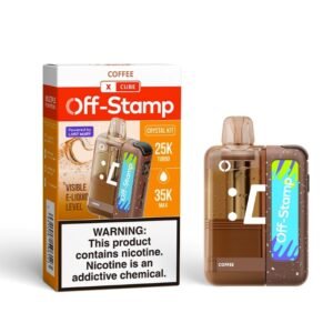 Coffee Off-Stamp X Cube Crystal Cube 35K Disposable Vape