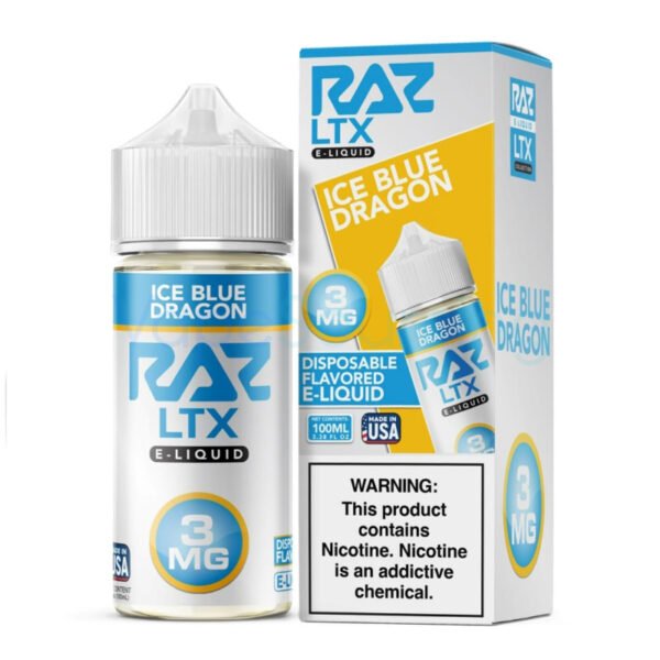 Pod Juice X RAZ LTX Iced Blue Dragon E-juice 100ml