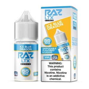 Pod Juice X RAZ LTX Iced Blue Dragon Nic Salt E-juice 30ml