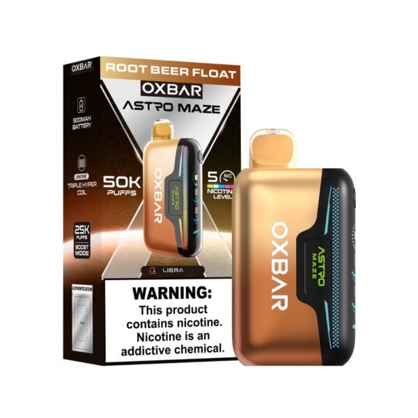 Root Beer Float OXBAR Astro Maze 50K 50000 Puffs Disposable Vape