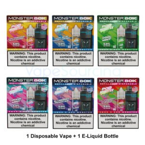 SMOK x POD MONSTER 80K Disposable Vape 10ml 5% (80000 Puffs)