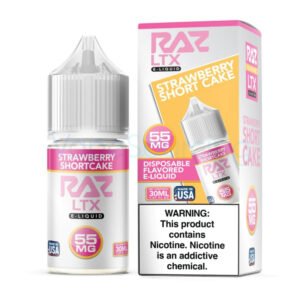 Pod Juice X RAZ LTX Strawberry Shortcake Nic Salt E-juice 30ml