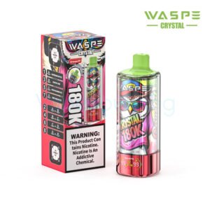WASPE Crystal 8-in-1 180K Disposable Vape 68ml 5% (180000 Puffs)